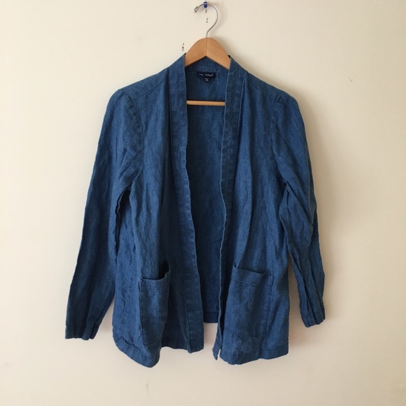 J. Jill Jackets & Blazers - J Jill Indigo blue PureJill open front jacket